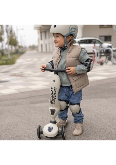 Scoot And Ride Xxs-s Dizlik Ve Dirseklik Scooter Koruyucu Set Açık Gri 230925-00017 Açık Gri