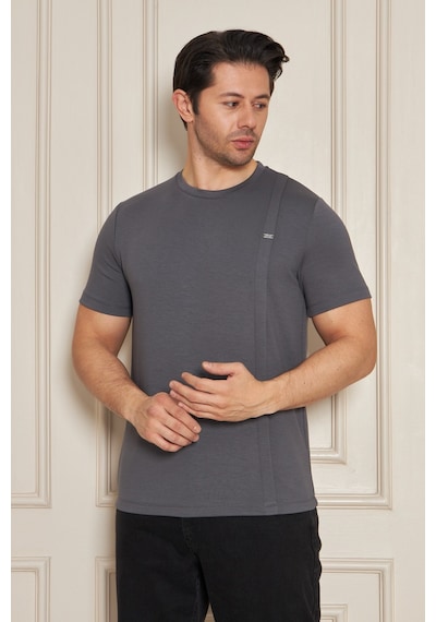 Erkek Jeuss Oysho Kumaş Sıfır Yaka Füme Tshirt