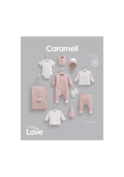 Caramell Pamuk Friends 10'lu Set 0-3 Ay 50-56 Cm Bej Crml.ze2557.bej