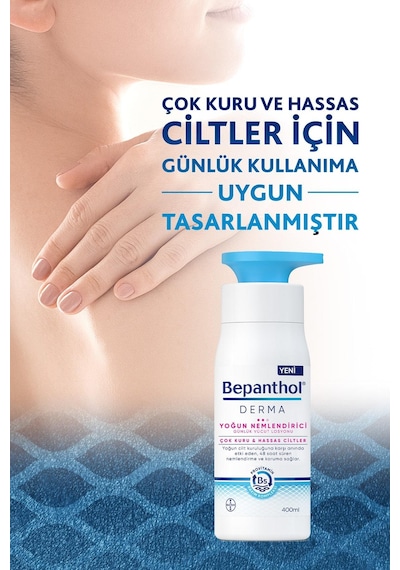 Bepanthol Derma Yoğun Nemlendirici Günlük Vücut Losyonu 400 ML + Yoğun Nemlendirici Losyon 10 x 10 ML