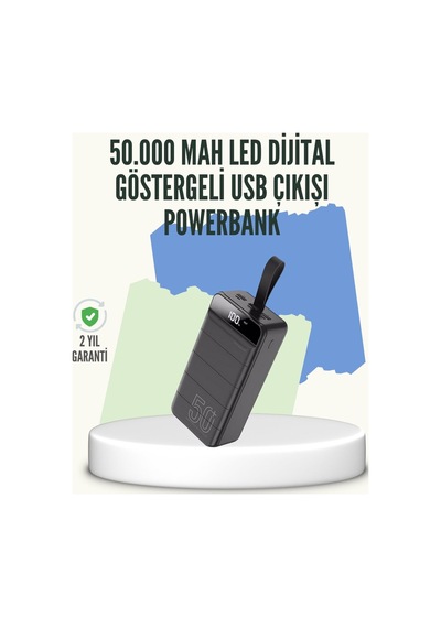 Yüksek Kapasiteli 50.000 Mah Powerbank Type-c Lightning Ve Micro Usb Uyumlu Ço - Hs08375237-7 Renkli Renkli