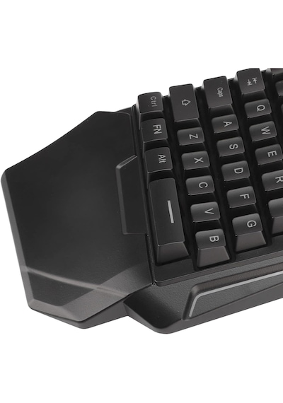 G7 Tek El Kullanım Gaming Oyuncu Usb Kablolu Klavye Rgb Led Işıklı 35 Tuşlu Taşınabilir Mini Oyun Tuş Takımı