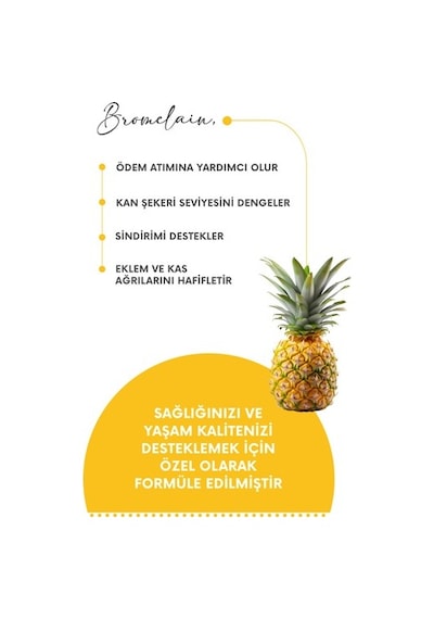 Mia Herba Bromelain İçeren Takviye Edici Gıda 60 Kapsül