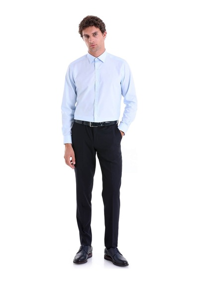 Hatemoğlu A. Mavi D. Comfort Fit Desenli 100% Pamuk Slim Yaka Uzun Kollu Ca Mavi Hatemoğlu A. Mavi D. Comfort Fit Desenli 100% Pamuk Slim Yaka Uzun Kollu Ca Mavi