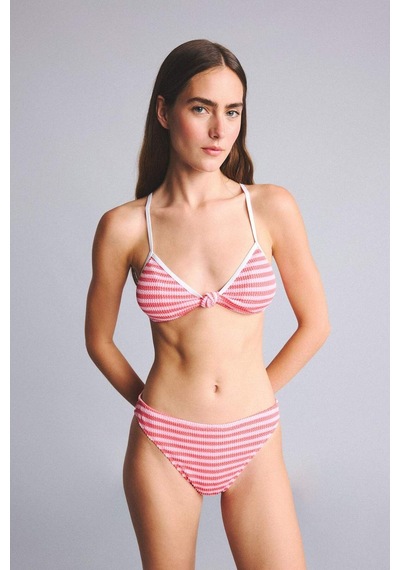 Defacto Regular Fıt Kırışık Dokulu Pembe Bikini Üstü G7027ax26smpn69 Pembe-pn69