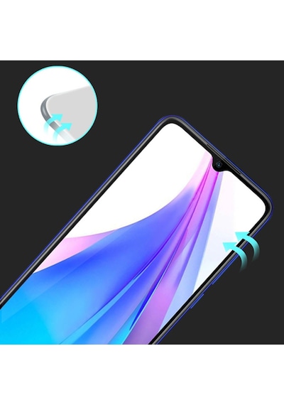 Xiaomi Redmi Note 8T 3D Full Kaplama Kırılmaz Cam Ekran Koruyucu Siyah (406524962)