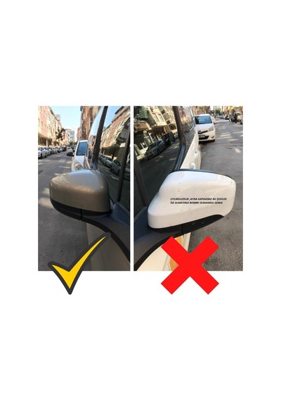 Ebal Otomotiv Ford Courier Batman Yarasa Ayna Kapağı Piano Black 2014-2017