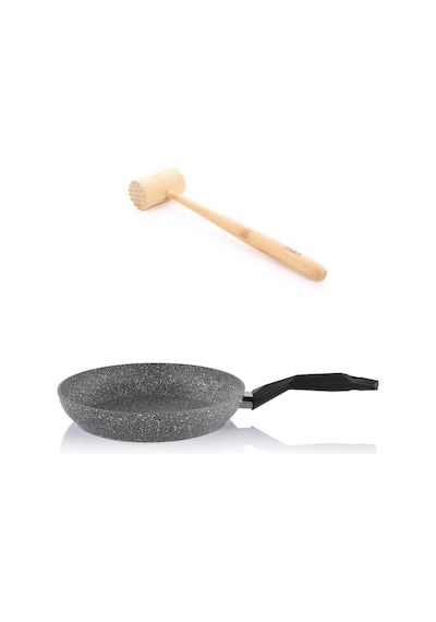 Schafer Granit Tava 26 Cm Ve Bambu Et Tokmağı Granit