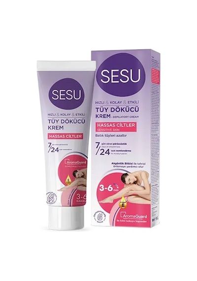 Sesu Hassas Ciltler için Tüy Dökücü Krem 2 x 100 ML