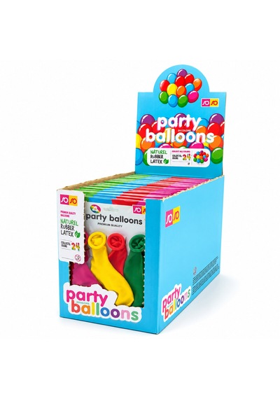 40 Paket - 4pcs Küçük Boy Renkli 20cm Party Balon - Toplamda 160 Adet Balon 5286