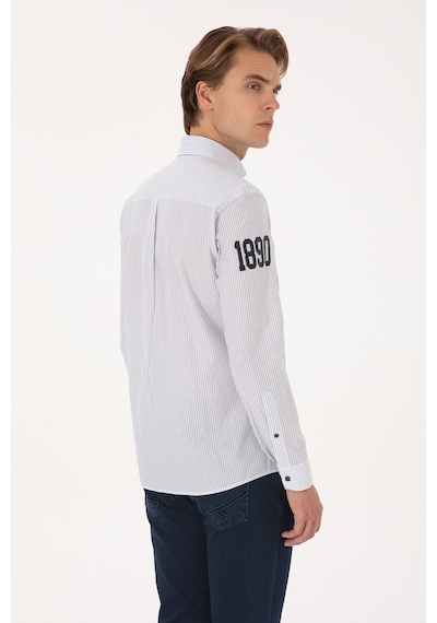 U.s. Polo Assn. Erkek Açık Lacivert Gömlek Desenli 50308214-vr059 Acık Lacıvert