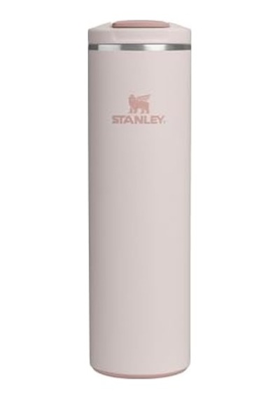 The Transit Fliptop Mug Termos Bardak, 0.60 L, Pembe Kuvars Rose Quartz Açık Beyaz