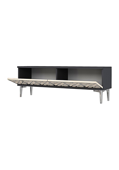 Tsa1238ats Arex Tv Sehpası Antrasit-traverten-silver 120cm Tsa1238ats Arex Tv Sehpası Antrasit-traverten-silver 120cm