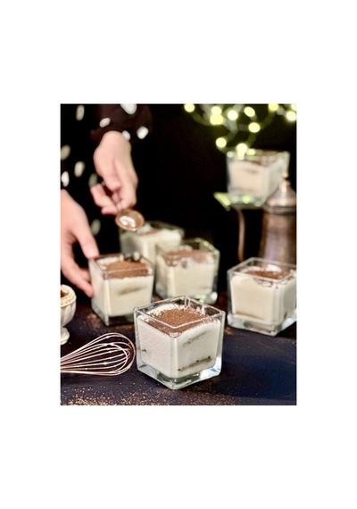 6 Lı Magnolia Cup Kase Cam Magnolya Puding Tatlı Dondurma Kasesi Sunum Seti Şeffaf Şeffaf