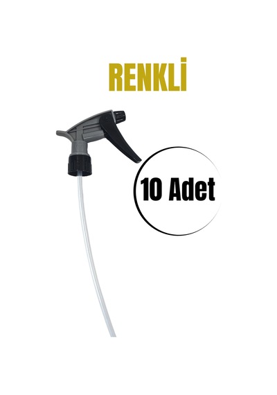 Fısfıs Sprey Başlığı - Renkli Kimyasala Dayanıklı Fısfıs 10 Adet