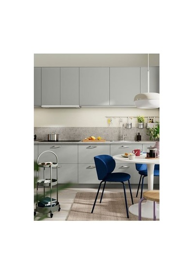 Ikea Juttersbo Servis Arabası, Gri-yeşil, 36x36 Cm
