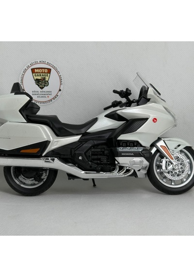 Honda Goldwing Maket - 1:12 Welly Beyaz Touring Serisi
