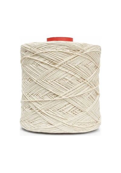 Premium İnce Cotton Makrome İpi - Ekru 1 Kg - 2mm Çanta İpi Runner