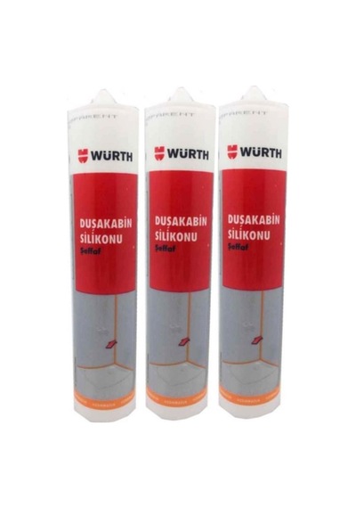 Duşakabin Silikonu Şeffaf 3'lü Set