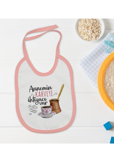 Bk Kids Annemin Kahveye İhtiyacı Var Tasarımlı Pembe Bebek Mama Ö Pembe Bk Kids Annemin Kahveye İhtiyacı Var Tasarımlı Pembe Bebek Mama Ö Pembe