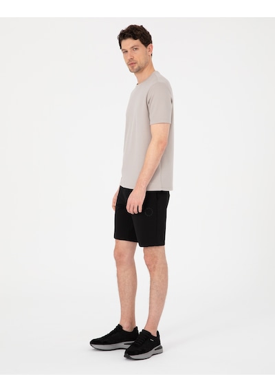 Pierre Cardin Siyah Regular Fit Örme Şort 50306779-vr046