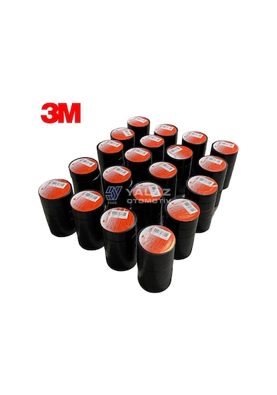3M İZOLEBANT 18 MM SİYAH (KIRMIZI ETİKET) (100 ADET)
