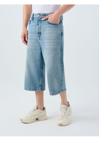 LOFT Baggy Fit Erkek Şort Lf2039670 Q1.v1 Denim
