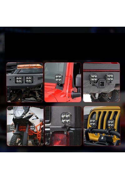 Off Road Ve Arazi Aracı 3 İnç Beyaz Çalışma Ve Sis Lambası 2 Ad