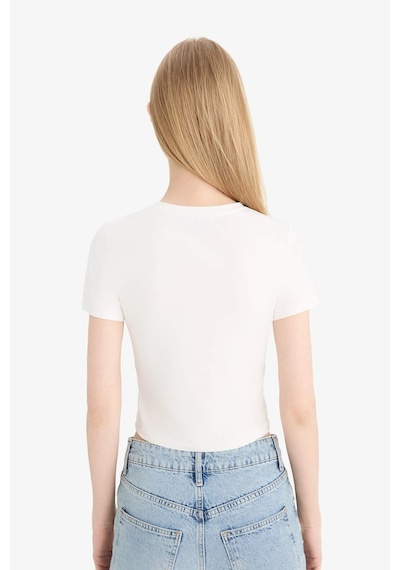 DeFacto Coool Fitted Basic Düz Kısa Kollu Tişört F3485AXNSER105 DeFacto Coool Fitted Basic Düz Kısa Kollu Tişört F3485AXNSER105
