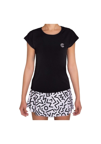 Courtmax Sport Siyah T-Shirt Çok Renkli