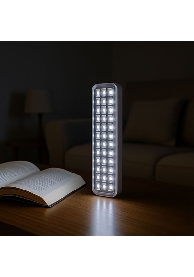 Zmr 90 Led Li Şarjlı Işıldak 6w, 48 Cm, 500m Aydınlatma, Acil Durum Ledi Beyaz