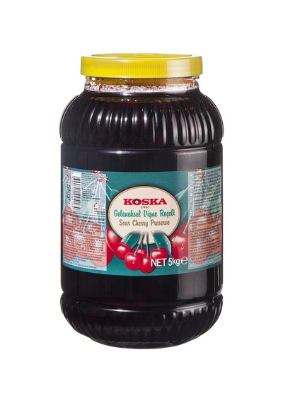 Koska Pet Reçel 5kg Vişne - %35 Meyve İçerikli Kahvaltılık Reçel Tarı