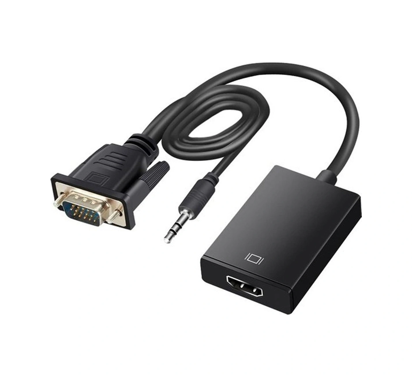 Fully G-537k 3.5 Mm Ses Girişli Vga To Hdmı Çevirici Adaptör