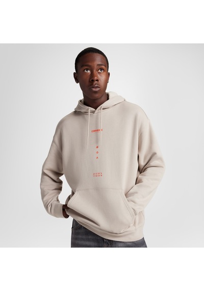 Converse Loose Fit Erkek Bej Hoodie