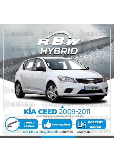 Kia Ceed Ön Silecek Takımı (2009-2011) RBW Hibrit