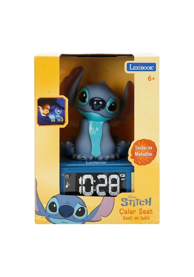Sesli Ve Işıklı 3d Stitch Dijital Çalar Saat
