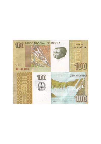 Angola 2012 Yılı 100 Kwanzas Yabancı Kağıt Para Çil Unc Koleksiyon Para