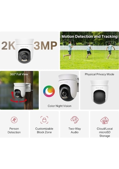Mercusys Mc510 Outdoor Pan/tilt Security Wi-fi Camera
