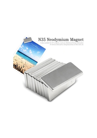 5 Adet 20X10X2 Süper Güçlü Neodyum Mıknatıs Magnet
