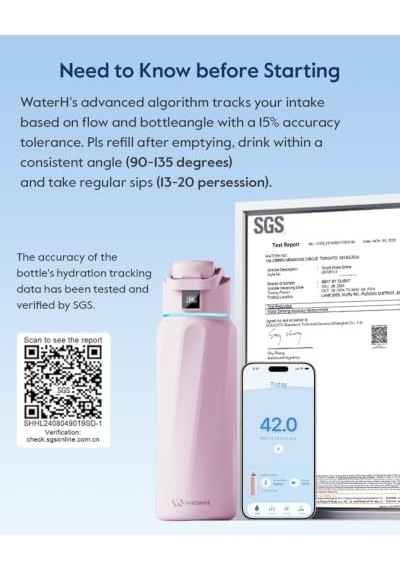 Boost Akıllı Su Şişesi, Su İçmeyi Hatırlatan, Çift Duvarlı Vakum Yalıtımlı Su Şişesi Paslanmaz Çelik, Geniş Ağızlı 32 Oz Sızdırmaz Kilitli Kapaklı Su Şişeleri, Su İzleyici, Pembe Açık Beyaz Boost Akıllı Su Şişesi, Su İçmeyi Hatırlatan, Çift Duvarlı Vakum Yalıtımlı Su Şişesi Paslanmaz Çelik, Geniş Ağızlı 32 Oz Sızdırmaz Kilitli Kapaklı Su Şişeleri, Su İzleyici, Pembe Açık Beyaz