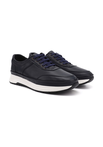Gönderi(R) Erkek Lacivert Antik Bağcıklı Hakiki Deri Comfort Sneaker Ddma80442139 Lacivert
