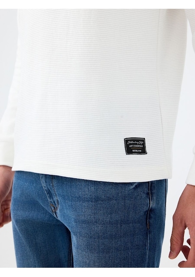 LOFT Regular Fit Erkek Tshirt U.kol Lf2034194 Q1.v1 Beyaz