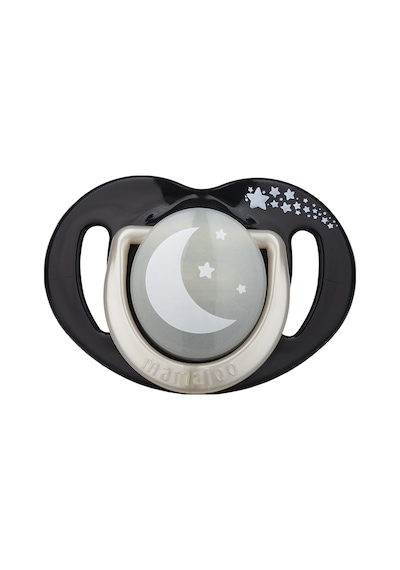 Mamajoo 12+ Ay Black & Pearl Gece Emzik 2'li Siyah