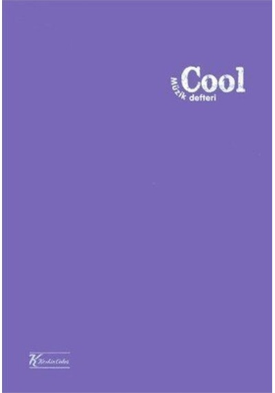 Cool Lila Dikişli Plastik Kapak 40 Yaprak A4 Müzik Defteri