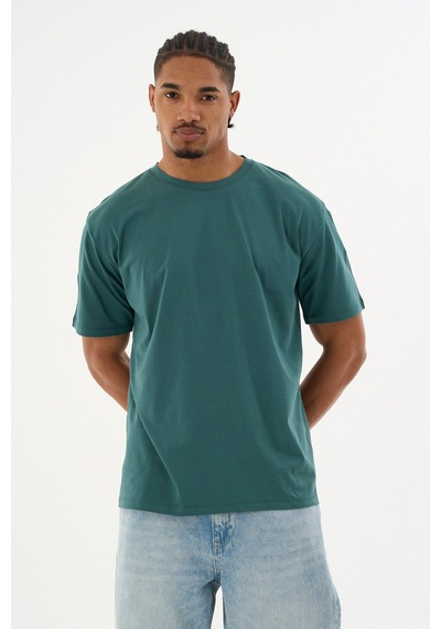 Dechers Erkek %100 Organik Pamuklu Yumuşak Dokulu Comfort Fit Bisiklet Yakalı T-shirt E222 Koyu Yeşil Dechers Erkek %100 Organik Pamuklu Yumuşak Dokulu Comfort Fit Bisiklet Yakalı T-shirt E222 Koyu Yeşil