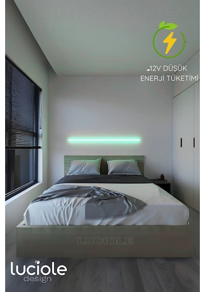 Led Abajur Aplik Gece Lambası Rgb Lambader 16 Renkli Uzaktan Kumandalı Işık 4 Animasyonlu Ledap2