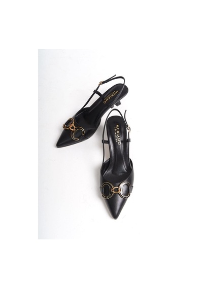 Mubiano Hakiki Deri Collection Kadın Topuklu Stiletto & Ayakkabı Siyah -mcbrg5793-s Siyah