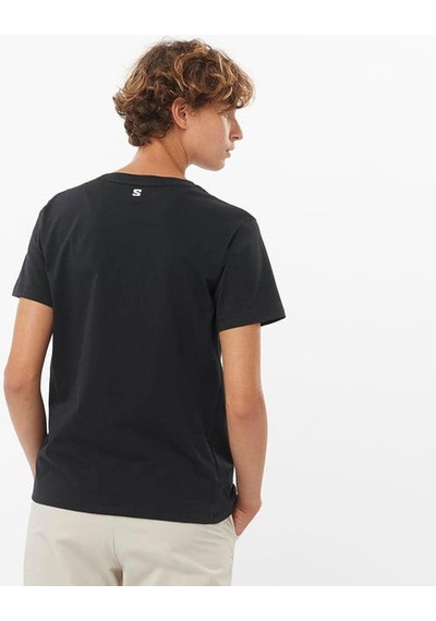 Salomon Logo Kadın Tişört C-sal221770b30g01 Siyah