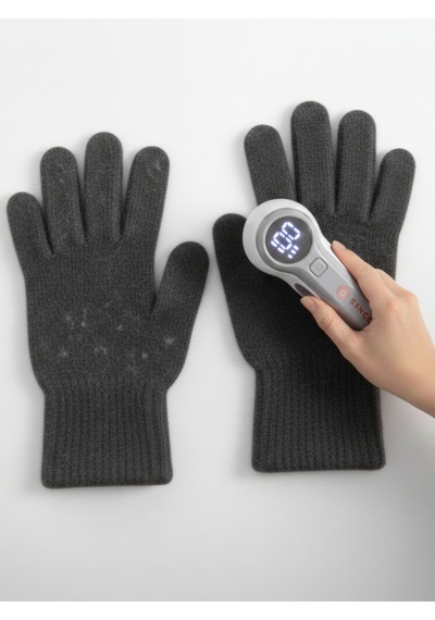 Dijital Ekranlı Hav Ve Tiftik Temizleyici - Ergonomik Saplı Tüy Toplama Makinesi Beyaz