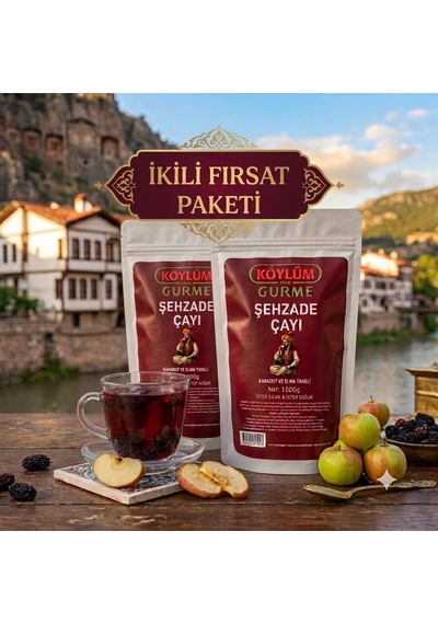Köylüm Gurme Amasya Şehzade Elma-karadut Çayı 1 Kg 2 Adet